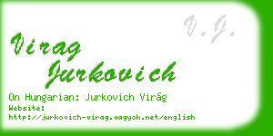 virag jurkovich business card
